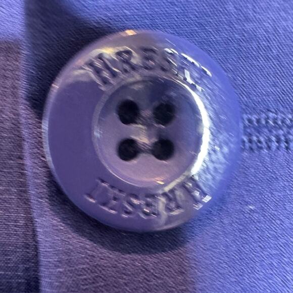 Hreski Mens Performance Golf Shorts Dk Blue Size 36 Button Front With Pockets - Picture 7 of 12